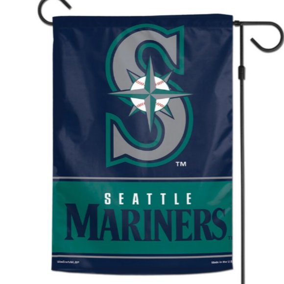 Seattle Mariners WinCraft 12" x 18" Double-Sided Garden Flag - Picture 2 of 2